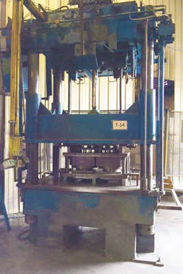Used Dake Corporation Model: DCT-75 75 Ton Four Column (Post) Vertical Hydraulic Die Casting Trim Press