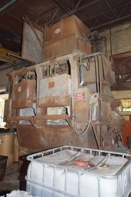 Used Striko Westofen Model: MH II-N 1000/1000 G-eg 1000 kg/hour Stack (tower/shaft) Type Stationary Aluminum Melting and Holding Furnace