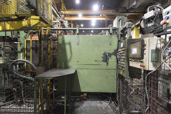 Used Prince Model: 836 CCA 900 U.S. Tons Horizontal Cold Chamber Aluminum High Pressure Die Casting Machine