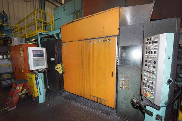 Used Buhler Model: 105 DL 1150 Tons Horizontal Cold Chamber Aluminum/Magnesium Capable High Pressure Die Casting Machine