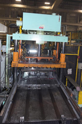 Used Metal Mechanics Model: MM-100-TP 100 Ton Four Column (Post) Vertical Hydraulic Die Casting Trim Press