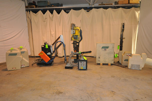 Used Rimrock Model: 410-60 inch & 305 70 inch Standard Duty 410-60/305-70 inch Combination Automatic Ladle & Reciprocating Die Sprayer Package