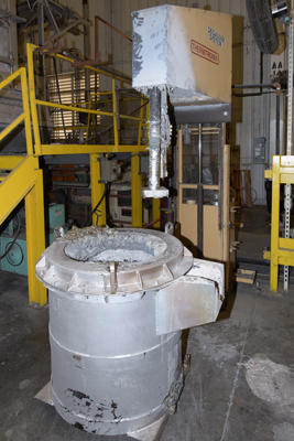 Used Thermtronix Model: Autoclean Electric Shuttle 1,000 Pound Rotary Degassing and Fluxing Unit for Aluminum Alloys