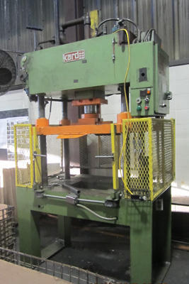 Used Kard Trim Press Model: TP-30-1-4 30 ton Four Column (Post) Vertical Hydraulic Die Casting Trim Press