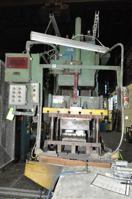 Used Hannifin Press Model: OGP-38 38 Ton C-Frame (Gap Frame) Vertical Hydraulic Die Cast Trimming Press
