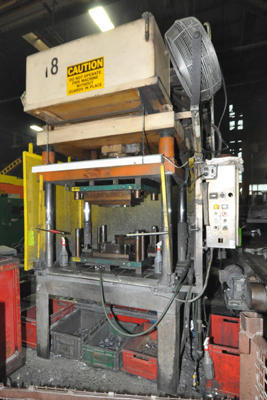 Used Metal Mechanics Model: 50 50 Ton Four Column (Post) Vertical Hydraulic Die Casting Trim Press