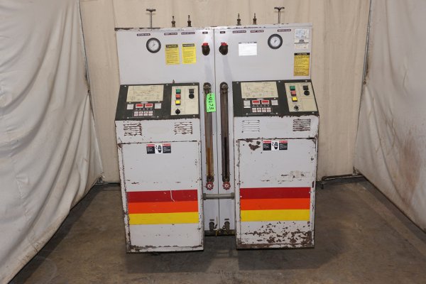 Used Sterlco Model: M2B9026-J1 48 kW (24 kW per zone) Dual (two) Zone Portable Hot Oil Process Heater Temperature Control Unit with Cooling Water Circuit