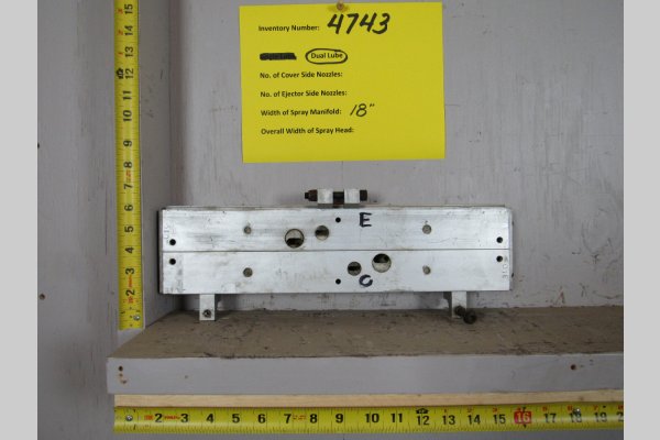 Used Rimrock Model: 18 Inch Rimrock Die Lube Spray Manifold for Model 410 Automatic Reciprocator Sprayer