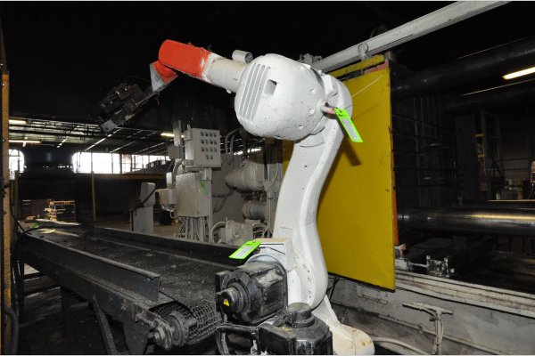 Used Kawasaki Model: RS-080N 80 Kilogram Six Axis Foundry Rated Industrial Robot