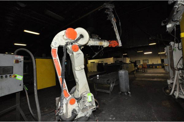 Used Kawasaki Model: ZX-165UFC32 165 Kilogram Six Axis Foundry Rated Industrial Robot