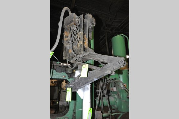 Used Rimrock Model: 305 70 Inches of Stroke with 50 Pound Maximum Pour Capacity Multi-Link Automatic Ladle for Non-Ferrous Aluminum and Brass Die Casting and Foundry Operations