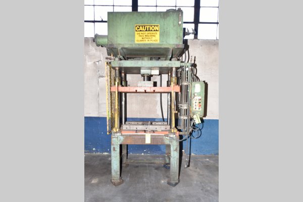 Used Metal Mechanics Model: DCT-35 35 U.S. Ton Four Column (Post) Vertical Hydraulic Die Casting Trim Press