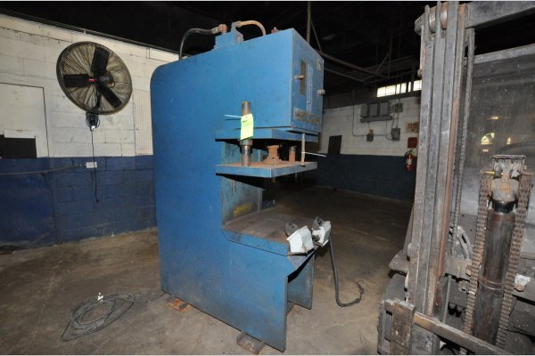 Used Neff Model: C-Frame 8 U.S. Ton C-Frame (Gap Frame) Vertical Hydraulic Die Cast Trimming Press