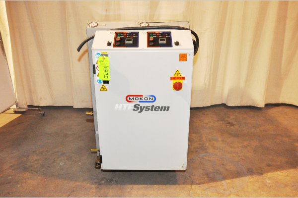 Used Mokon Model: H44212CH 24 kW (12 kW per zone) Dual (two) Zone Portable Hot Oil Process Heater Temperature Control Unit with Cooling Water Circuit