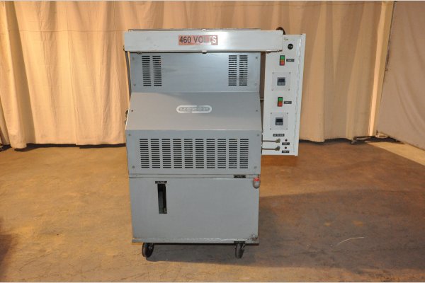 Used Mokon Model: MK4G09-F7 18 kW (9 kW per zone) Dual (two) Zone Portable Hot Oil Process Heater Temperature Control Unit with Cooling Water Circuit