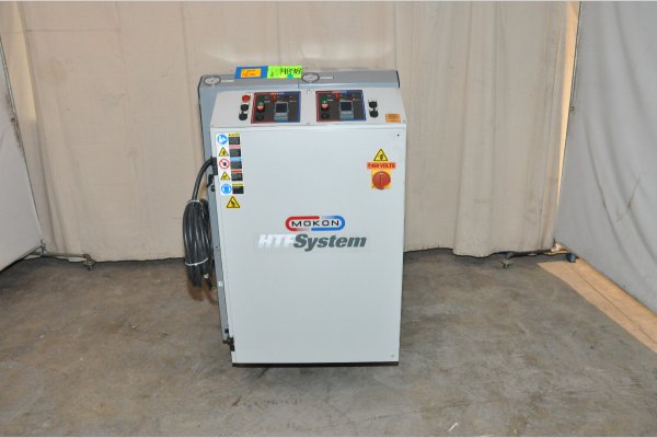 Used Mokon Model: H44206ACW 12 kW (6 kW per zone) Dual (two) Zone Portable Hot Oil Process Heater Temperature Control Unit with Cooling Water Circuit