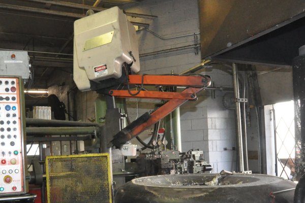 Used Rimrock Model: 305 AB K350 50 Pound Pour Capacity Multi-Link Automatic Ladle for Non-Ferrous Aluminum and Brass Die Casting and Foundry Operations