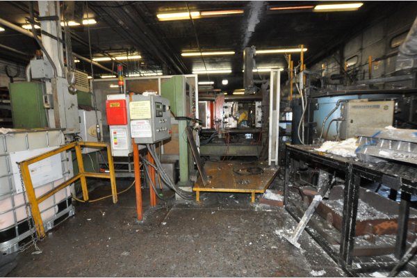 Used Buhler Model: SC D/66 649 Metric Ton Horizontal Cold Chamber Aluminum High Pressure Die Casting Machine