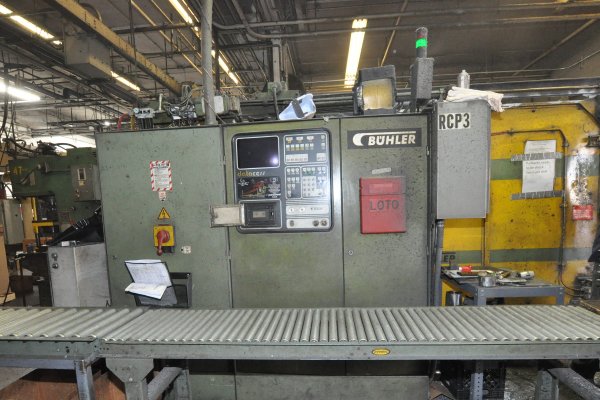 Used Buhler Model: H-400-B V5 470 Metric Ton Horizontal Cold Chamber Aluminum/Magnesium Capable High Pressure Die Casting Machine