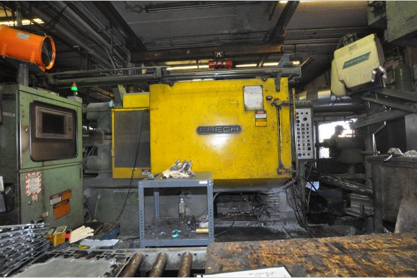 Used Frech Model: DAK 500 H 592 Metric Ton Horizontal Cold Chamber Aluminum High Pressure Die Casting Machine