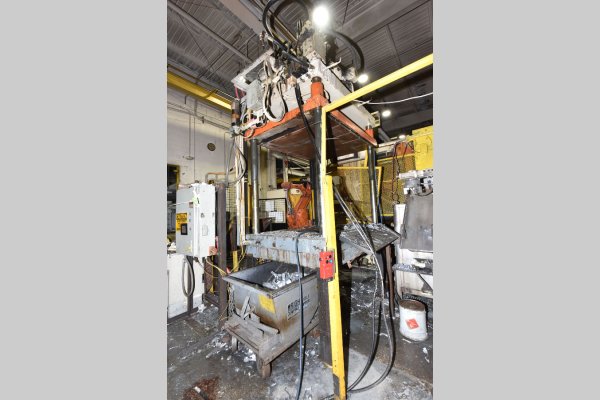 Used Metal Mechanics Model: DCT-75 75 U.S. Ton Four Column (Post) Vertical Hydraulic Die Casting Trim Press