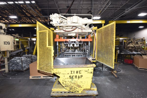 Used Metal Mechanics Model: DCT-35 35 U.S. Ton Four Column (Post) Vertical Hydraulic Die Casting Trim Press