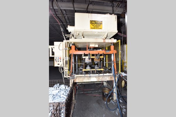 Used Metal Mechanics Model: DCT-35 35 U.S. Ton Four Column (Post) Vertical Hydraulic Die Casting Trim Press