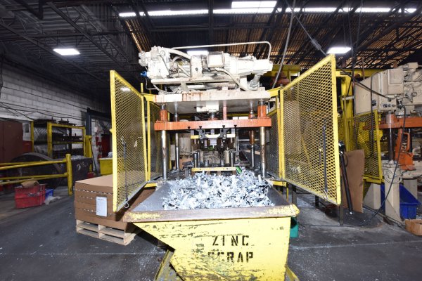 Used Metal Mechanics Model: DCT-35 35 U.S. Ton Four Column (Post) Vertical Hydraulic Die Casting Trim Press