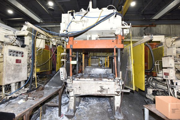 Used B&T Model: TP-30-4 35 U.S. Tons Four Column (Post) Vertical Hydraulic Die Casting Trim Press