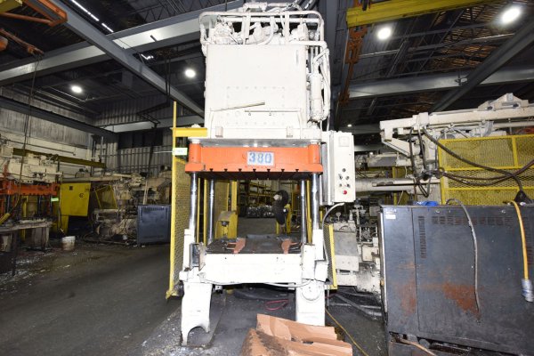 Used Danley Model: TP-30-7 30 U.S. Tons Four Column (Post) Vertical Hydraulic Die Casting Trim Press