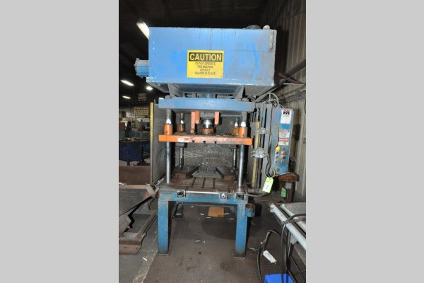 Used Metal Mechanics Model: DCT-30 30 U.S. Ton Four Column (Post) Vertical Hydraulic Die Casting Trim Press
