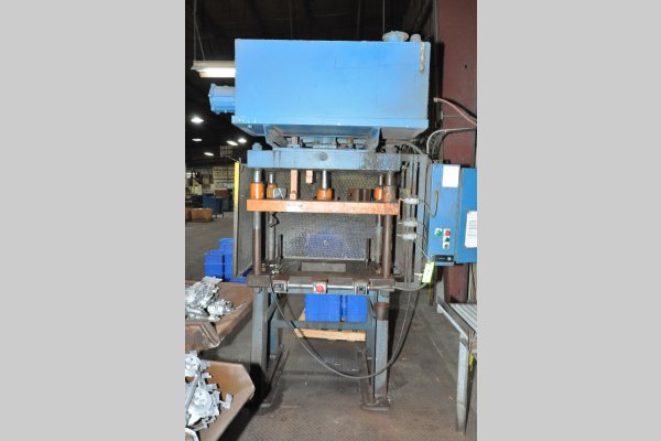 Used Metal Mechanics Model: DCT-30 30 U.S. Ton Four Column (Post) Vertical Hydraulic Die Casting Trim Press