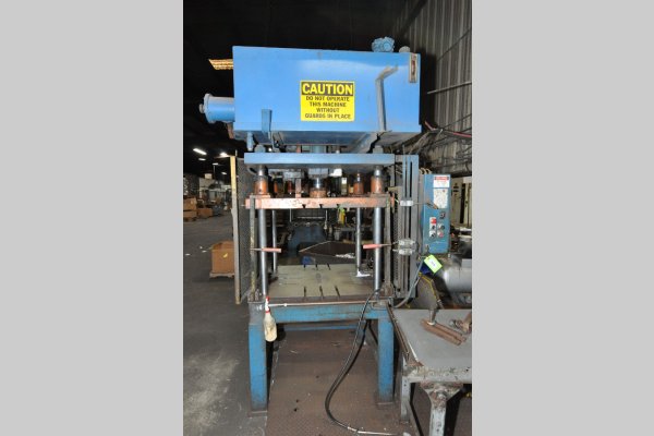 Used Metal Mechanics Model: DCT-20 20 U.S Tons Four Column (Post) Vertical Hydraulic Die Casting Trim Press