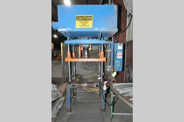 Used Metal Mechanics Model: DCT-25 25 U.S. Ton Four Column (Post) Vertical Hydraulic Die Casting Trim Press