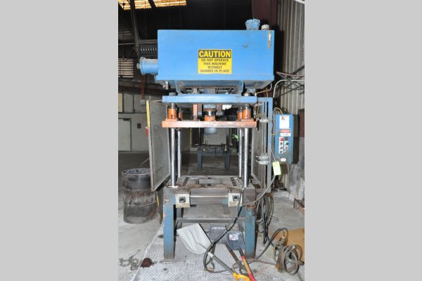 Used Metal Mechanics Model: DCT-20 20 U.S Tons Four Column (Post) Vertical Hydraulic Die Casting Trim Press