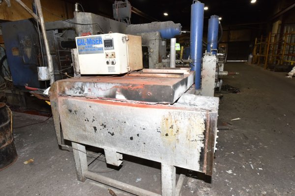 Used Cal-Miser Model: SO 1600 1600 Pound Holding Capacity(Aluminum) Low Energy High Efficiency Natural Gas Heated Aluminum Holding Furnace