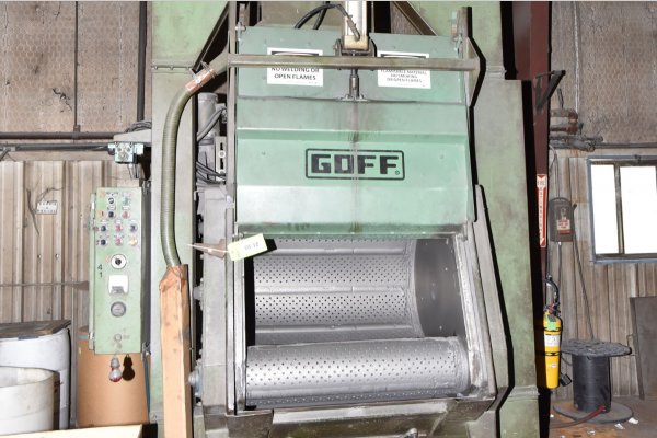 Used Goff Model: 6 BB 6 Cubic Feet Batch Type Rubber Belt Tumble Blast Abrasive Shot Blast & Peening Machine
