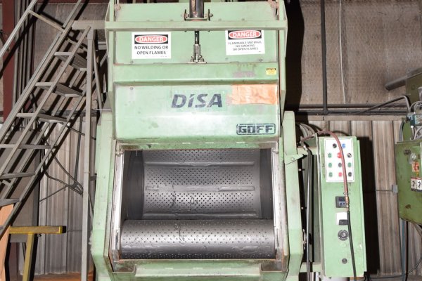 Used Goff Model: 6 BB 6 Cubic Feet Batch Type Rubber Belt Tumble Blast Abrasive Shot Blast & Peening Machine