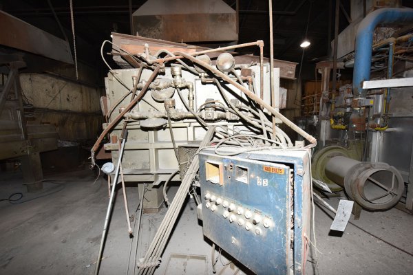 Used TDC-MF Model: 1200 Pound Per Hour Melt Capacity in Aluminum Reverberatory Type Wet Bath Stationary Aluminum Melting and Holding Furnace