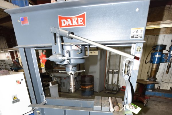 Used Dake Model: 150H 150 Tons Hydraulically Powered, Manually Operated Toolroom Shop Press