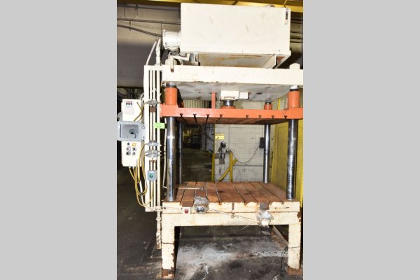 Used Metal Mechanics Model: TP-75 75 U.S. Ton Four Column (Post) Vertical Hydraulic Die Casting Trim Press