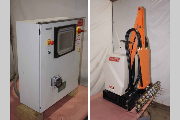 Used Rimrock Model: 410 AB K5500 72 Inch Stroke Multi-Link Automatic Reciprocating Die Lubrication Sprayer for Die Casting and Foundry Operations