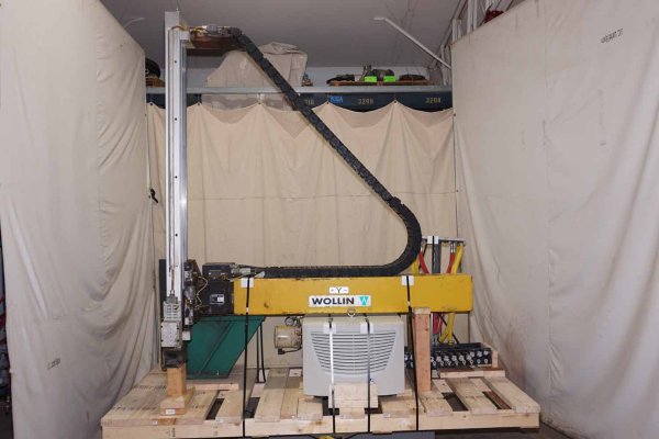 Used Wollin Model: PSM-2 1300 mm Vertical Stroke Two Axis Linear Automatic Die Lubrication Sprayer for Die Casting and Foundry Operations
