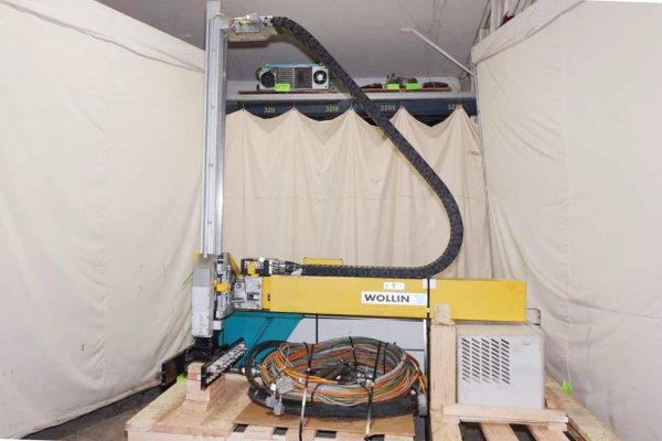 Used Wollin Model: PSM-2 F 1300 mm Vertical Stroke Two Axis Linear Automatic Die Lubrication Sprayer for Die Casting and Foundry Operations