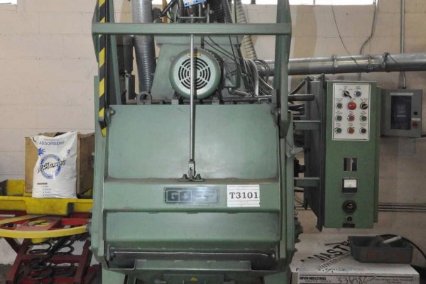 Used Goff Model: 3 BB 3 Cubic Feet Batch Type Rubber Belt Tumble Blast Abrasive Shot Blast & Peening Machine