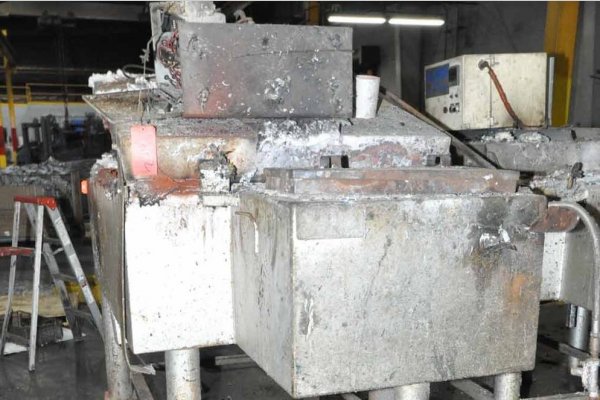 Used Cal-Miser Model: SH 3800 3800 Pound Holding Capacity(Aluminum) Low Energy High Efficiency Natural Gas Heated Aluminum Holding Furnace