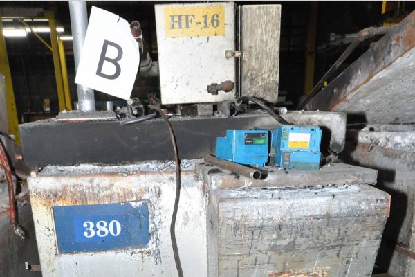 Used Cal-Miser Model: SH 3800 3800 Pound Holding Capacity(Aluminum) Low Energy High Efficiency Natural Gas Heated Aluminum Holding Furnace