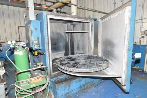 Used Mart Corporation Model: Tornado 60 Retractable Turntable 60 Inch Diameter Turntable Water-Based Parts Cleaning/Washing Conveyor System