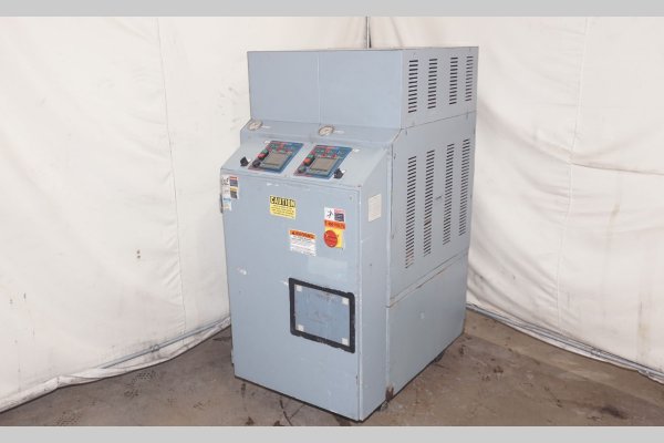 Used Mokon Model: H54B24-S7 48 kW (24 kw per zone) Dual (two) Zone Portable Hot Oil Process Heater Temperature Control Unit with Cooling Water Circuit