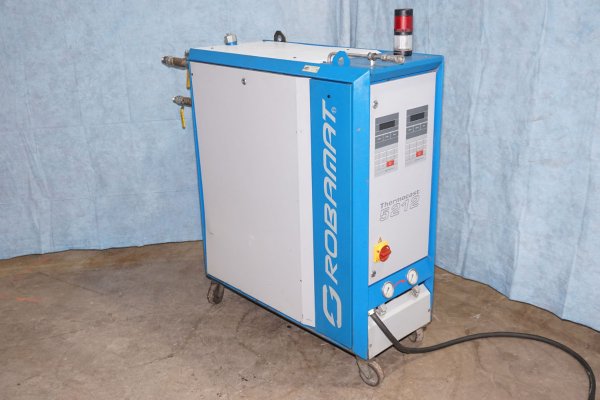 Used Robamat Model: 5212 40 kW (20 kw per zone) Dual (two) Zone Portable Hot Oil Process Heater Temperature Control Unit with Cooling Water Circuit